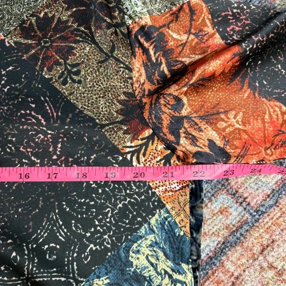 Johnny Was Cheetah Mabel Silk Printed Blouse with Velvet Back size small - Picture 11 of 14